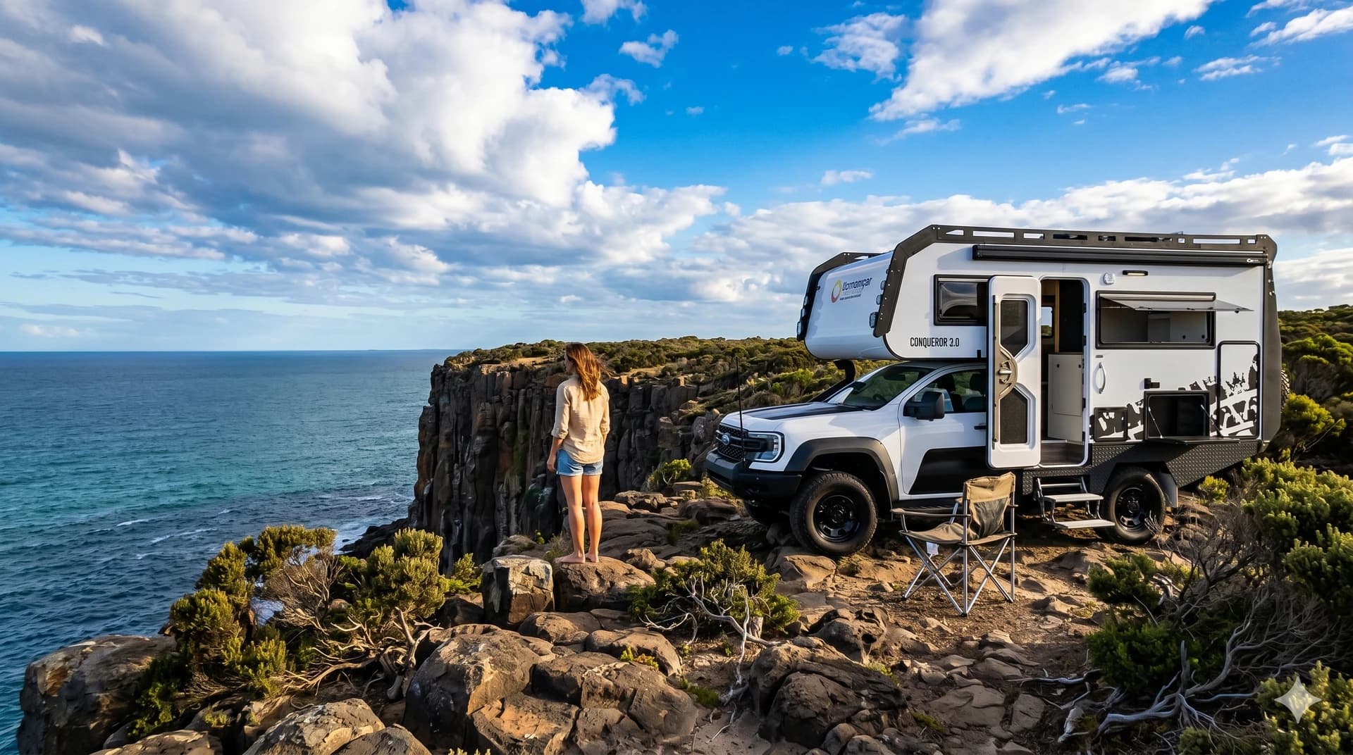 Suncamper Conqueror 3.0 motorhome in Australian outback