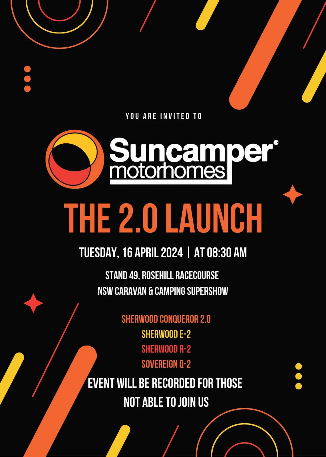 NSW Caravan and Camping SuperShow 2024 Launch
