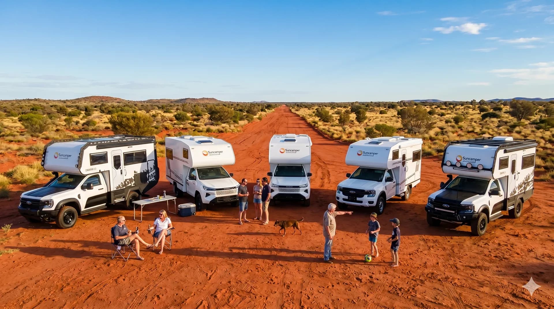 Suncamper Sherwood range — Conqueror 3.0, R-2, T-2, E-2 and Conqueror 2.0 motorhomes
