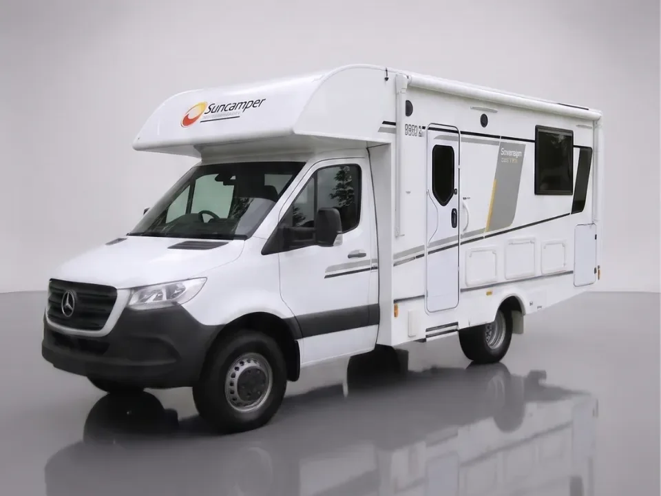Suncamper Sovereign Q-2 motorhome — studio product shot