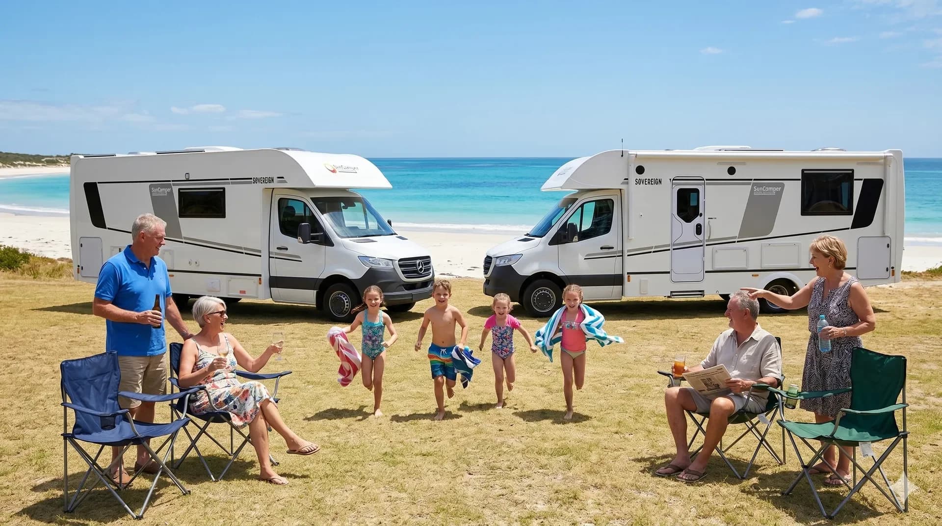 Suncamper Sovereign range — P-2 and Q-2 large luxury motorhomes